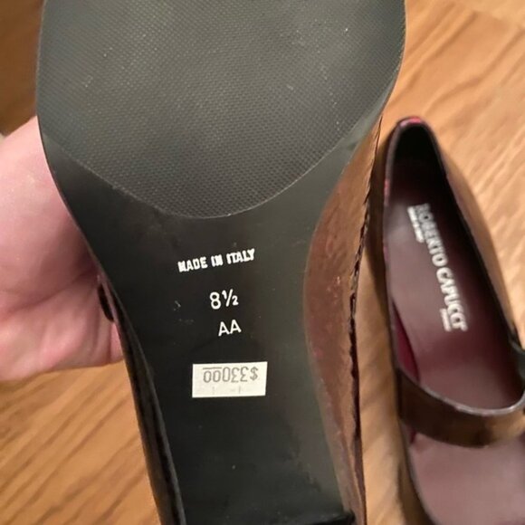 ROBERTO Capucci Firenze Brown Heel Pumps (size 8.5) NWT - Picture 6 of 12